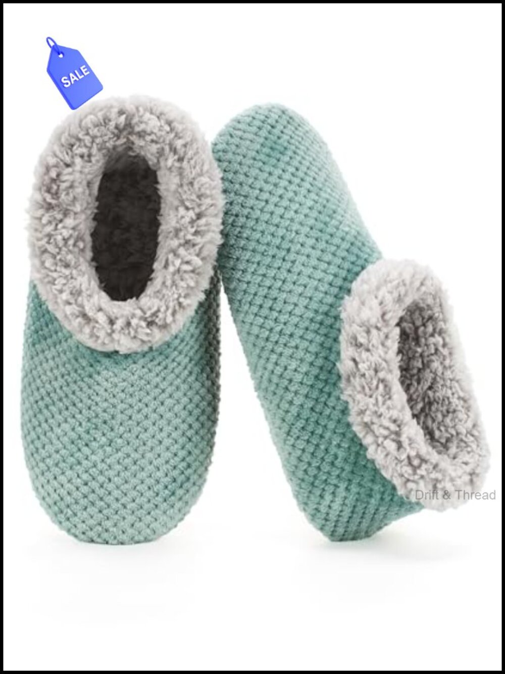 Women's Indoor Slippers with Fuzzy Sherpa Lining, Non Slip Soft Sole